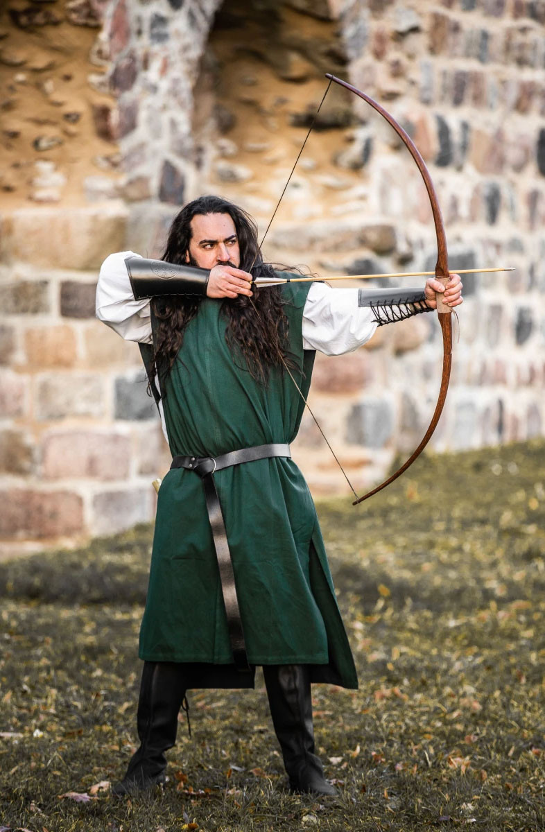 Tunique médiévale en coton Frojoerick, vert