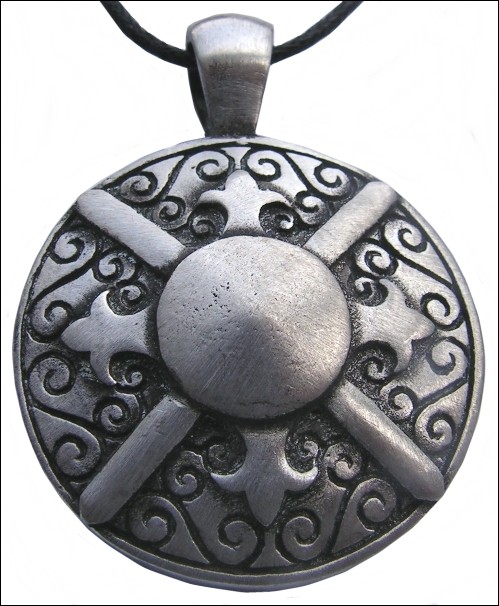 Pendentif bouclier grec