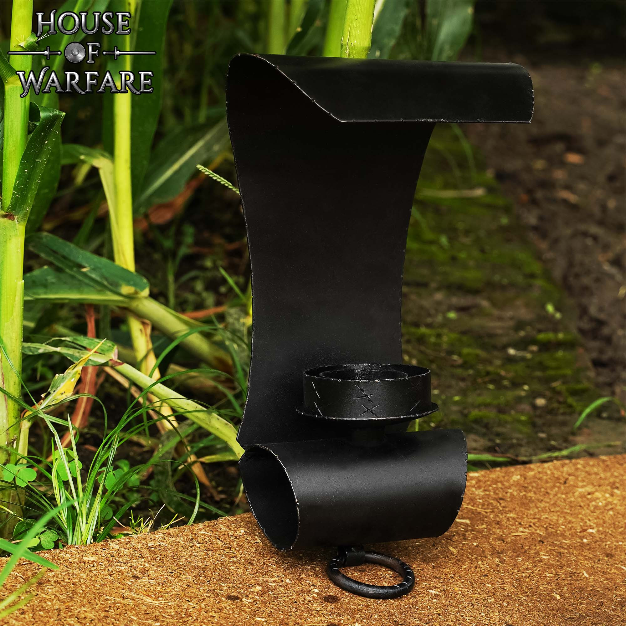 Applique médiévale vissée pour 1 bougie