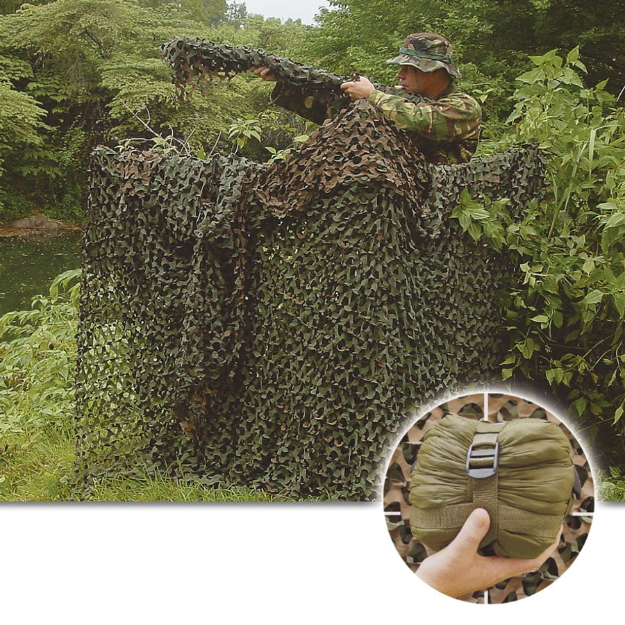 Filet de camouflage vert, différentes tailles
