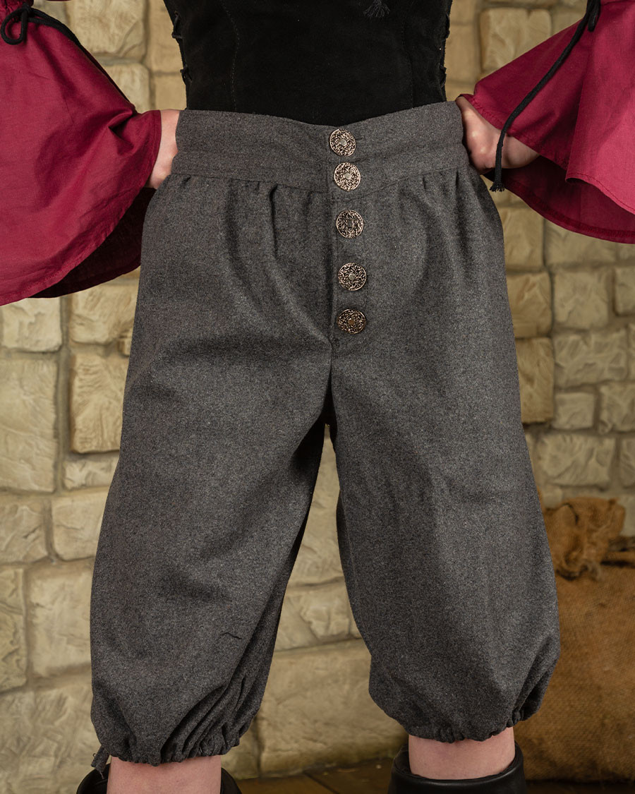 Pantalon Tilly vintage en laine grise