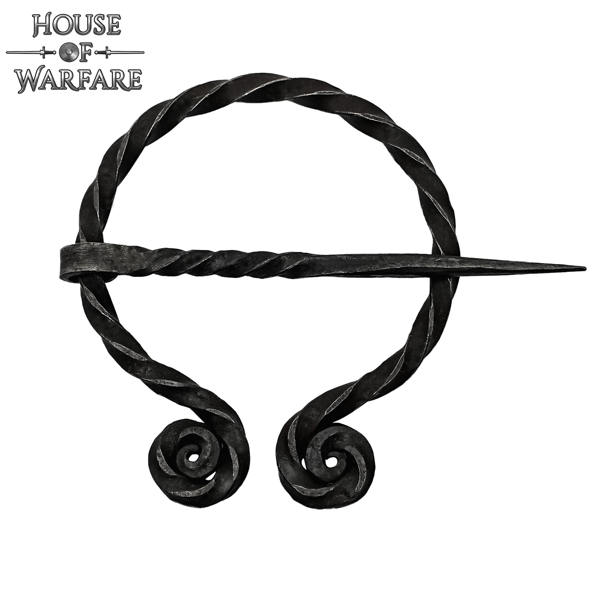 Fermeture de cape historique en fer forgé à la main