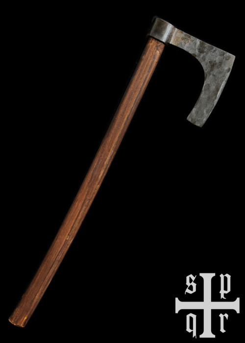 Hache barbue viking, forgée à la main (74 cm.)