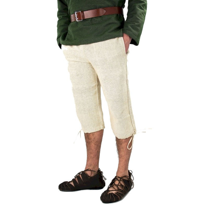 Pantalon Viking en chanvre aux genoux