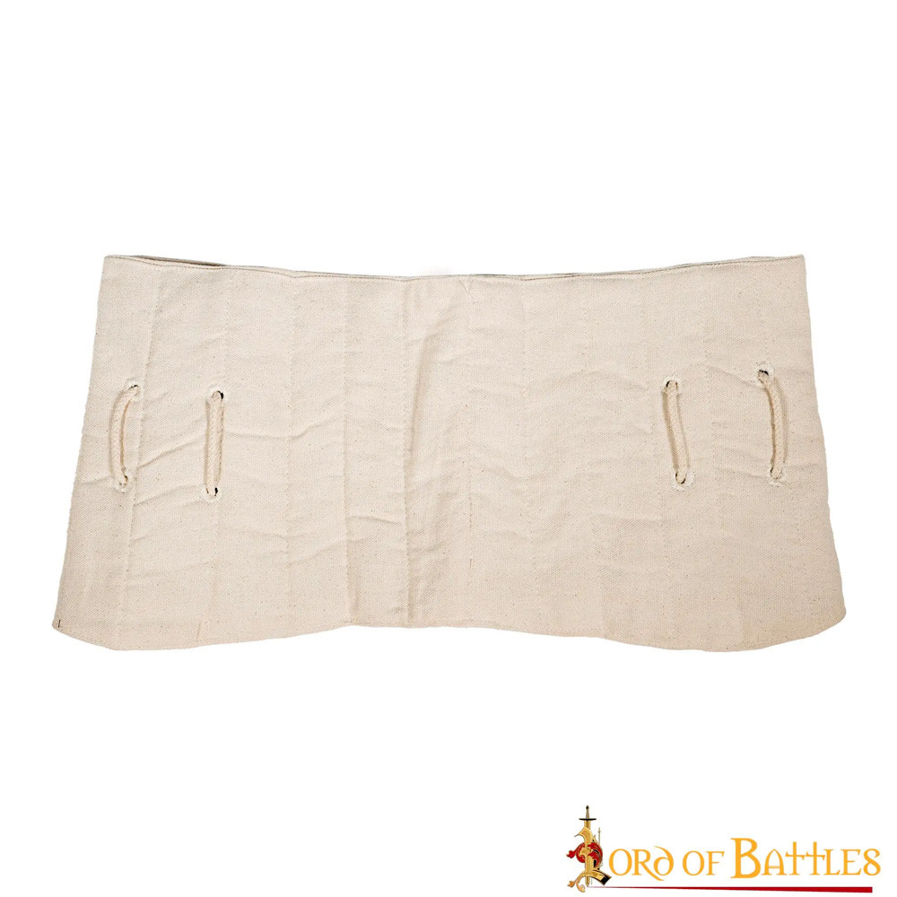 Ceinture médiévale matelassée modèle Lendenier, coloris écru