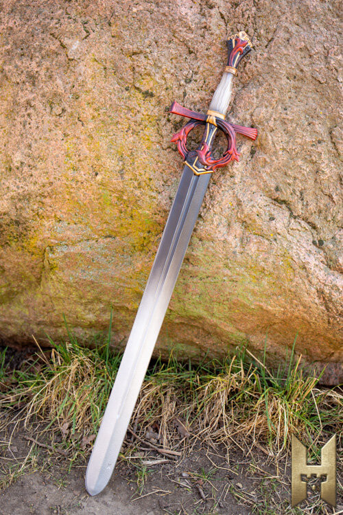 Épée fantastique Highborn série Stronghold couleur rouge (96 cm.)