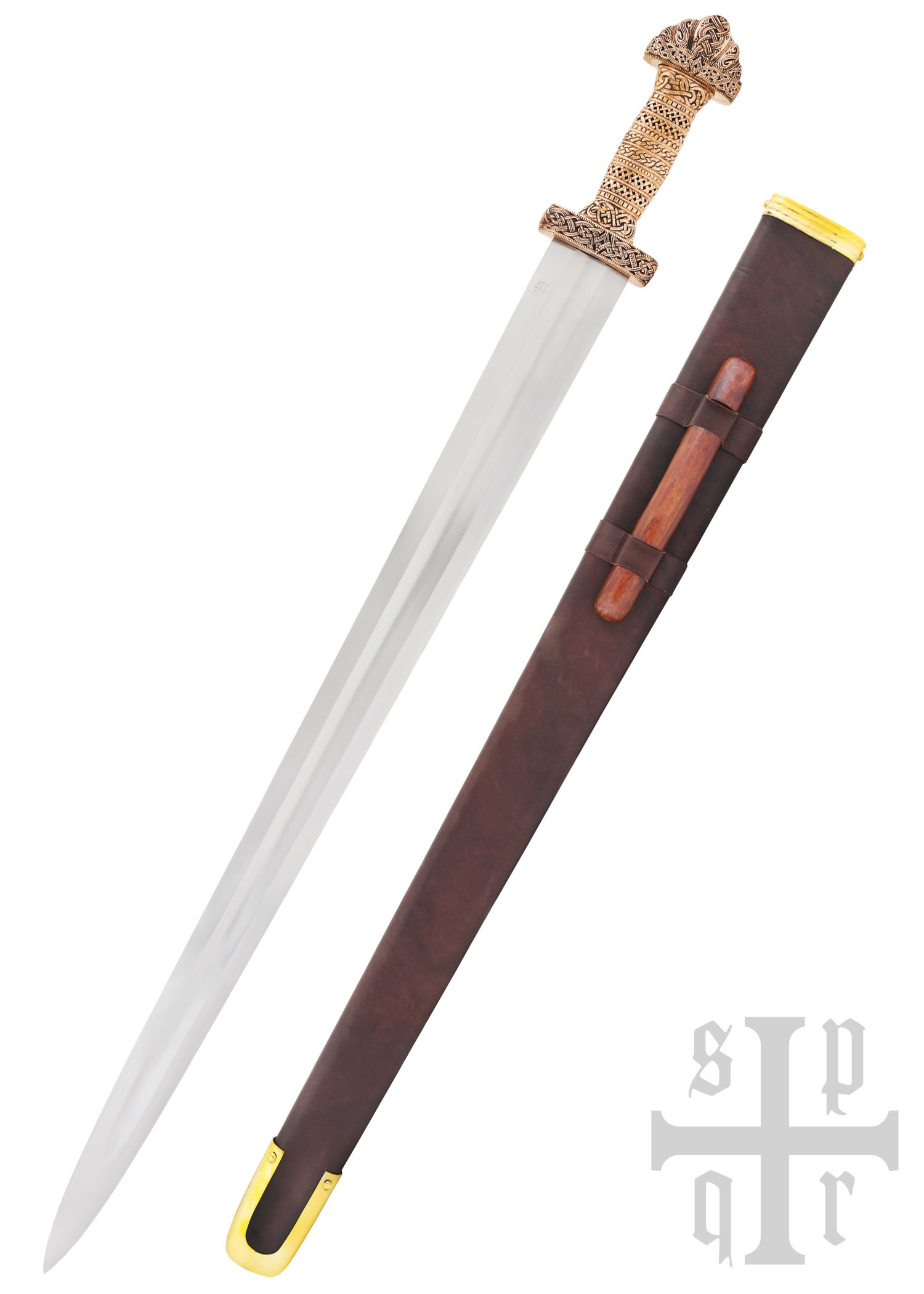 Épée d'époque Vendel de Gotland avec garde en bronze, 8ème siècle