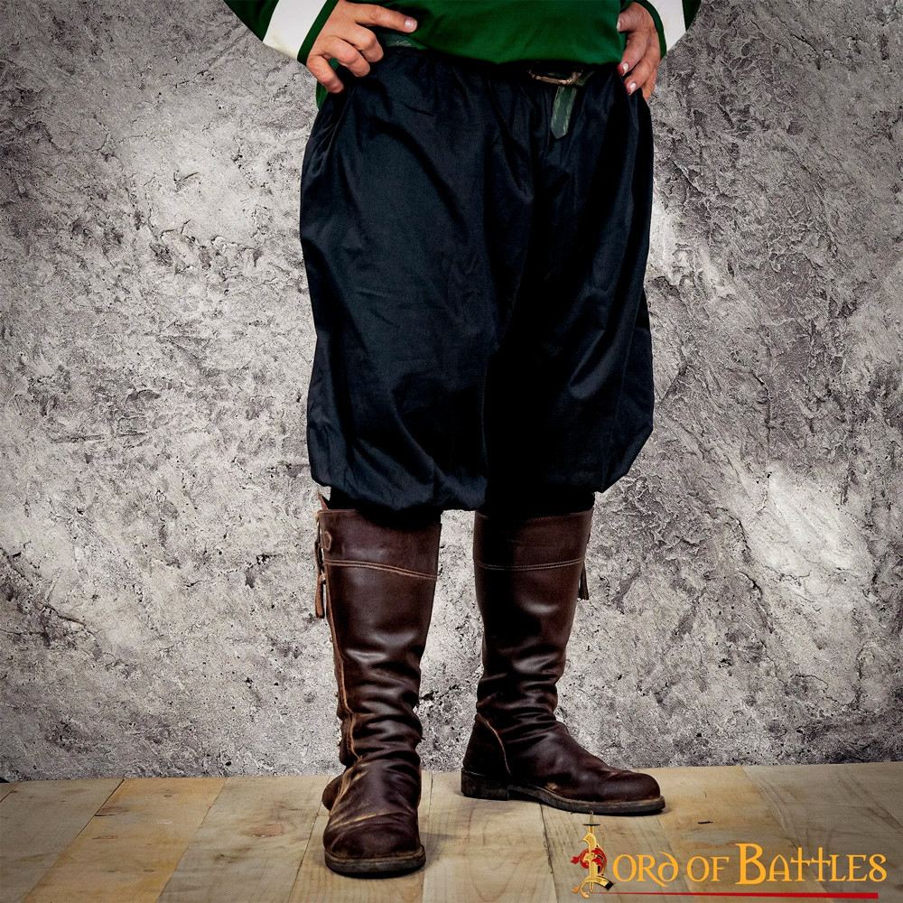 Pantalon médiéval modèle Almogavar, noir