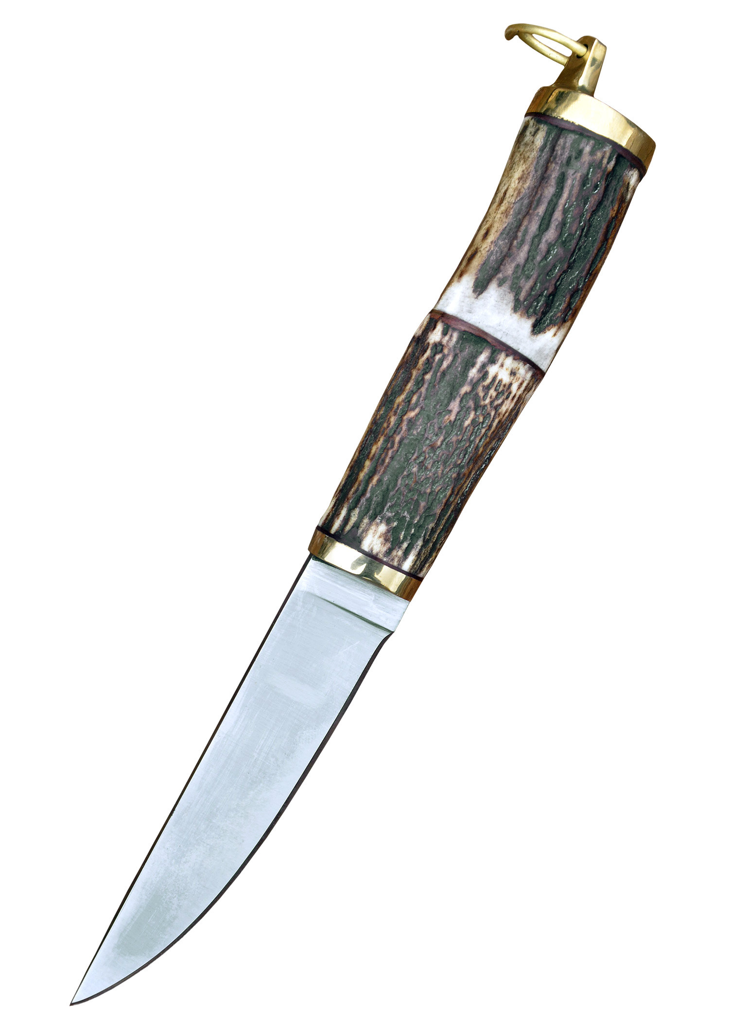 Couteau Viking en acier avec étui en cuir (22 cm.)