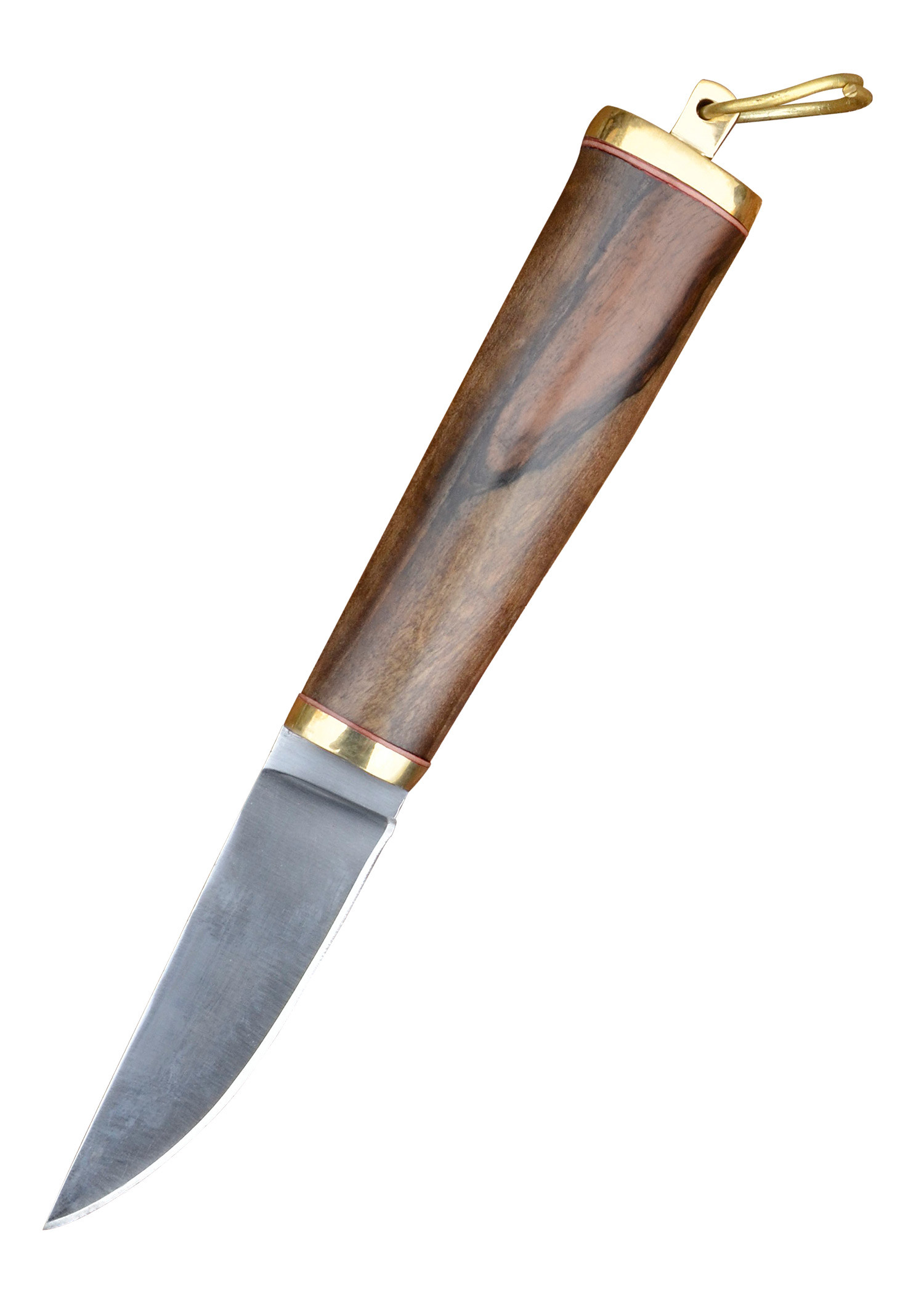 Couteau Viking en acier avec étui en cuir (21 cm.)