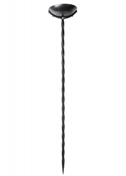 Lampe à huile Osbert en fer forgé fileté (95 cm.)