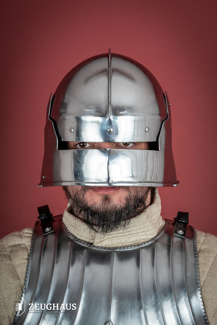 Casque d'infanterie Sallet, finition polie (1,6 mm.)