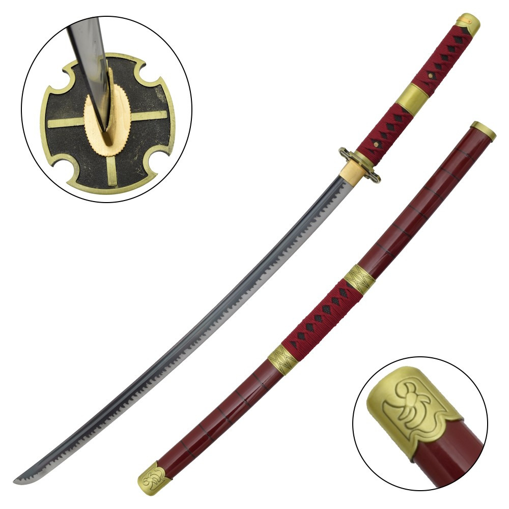 Katana non officiel fait à la main Sandai Kitetsu de Zoro - One Piece