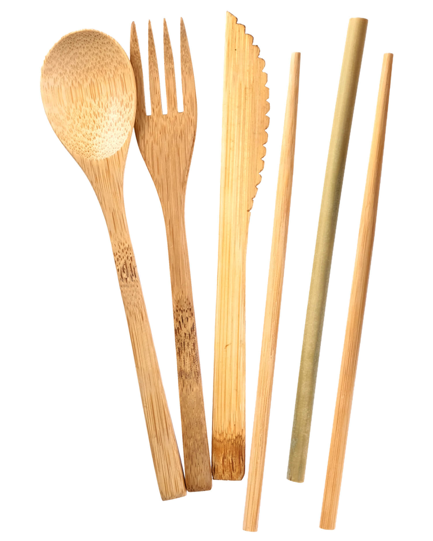 Couverts médiévaux en bois de bambou (20 cm)