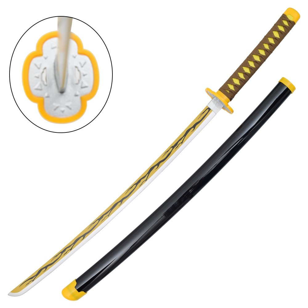 Katana en bambou de Zenitsu Agatsuma de Kimetsu No Yaiba (104 cm.)