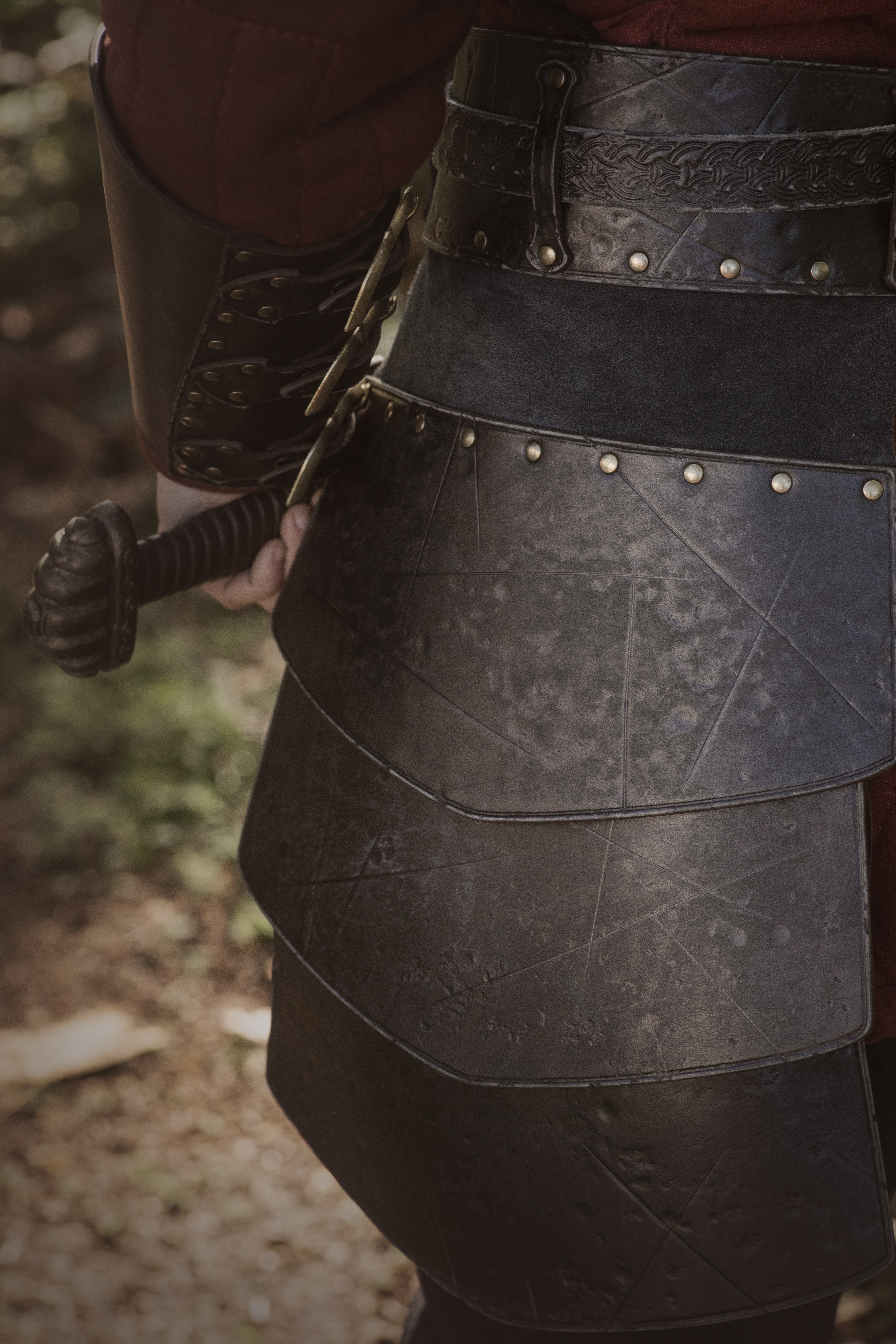 Tassets ou Escarcelles de Mercenaire avec ceinture