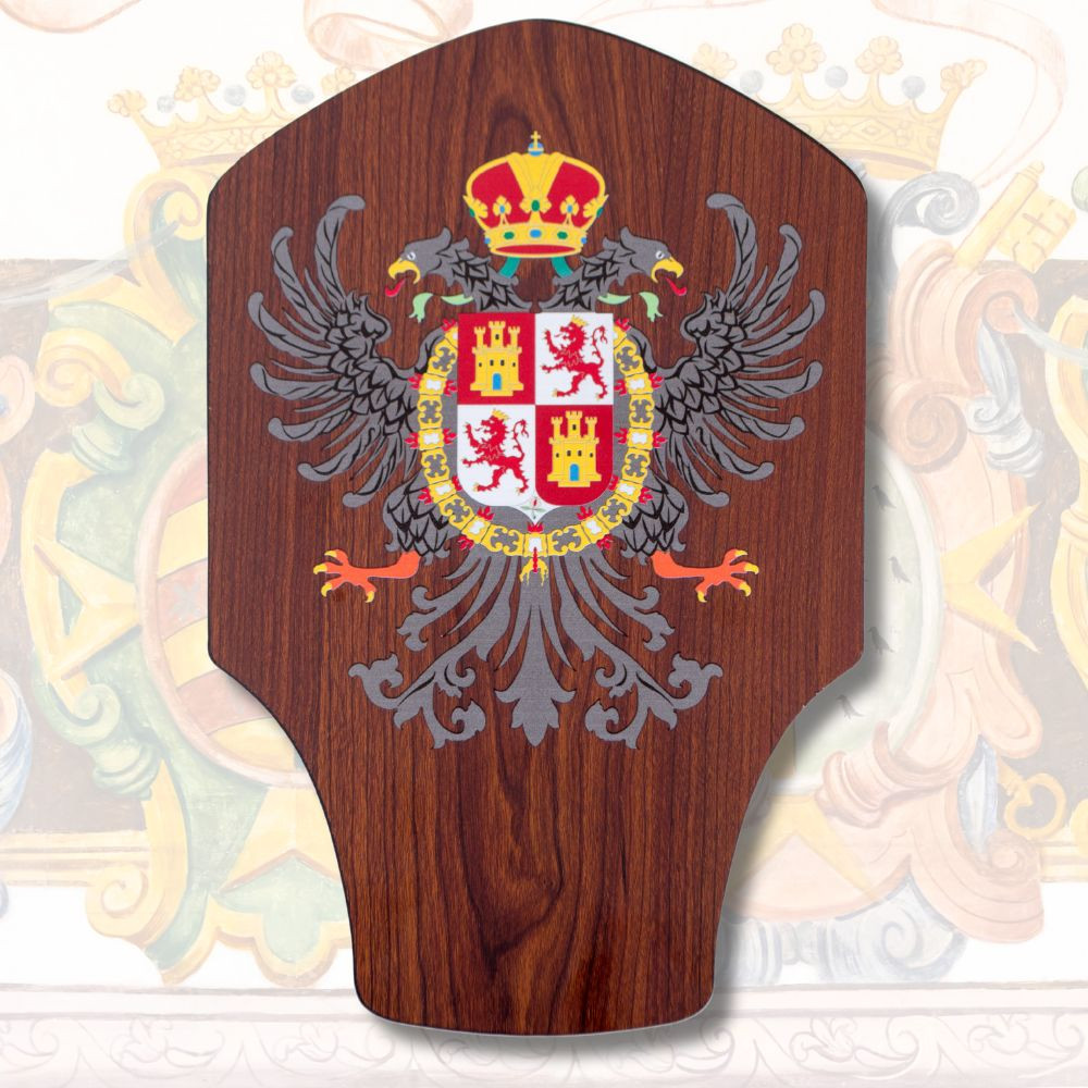 Tableau pour accrocher des épées blason de Tolède (24,5 x 37 cm)