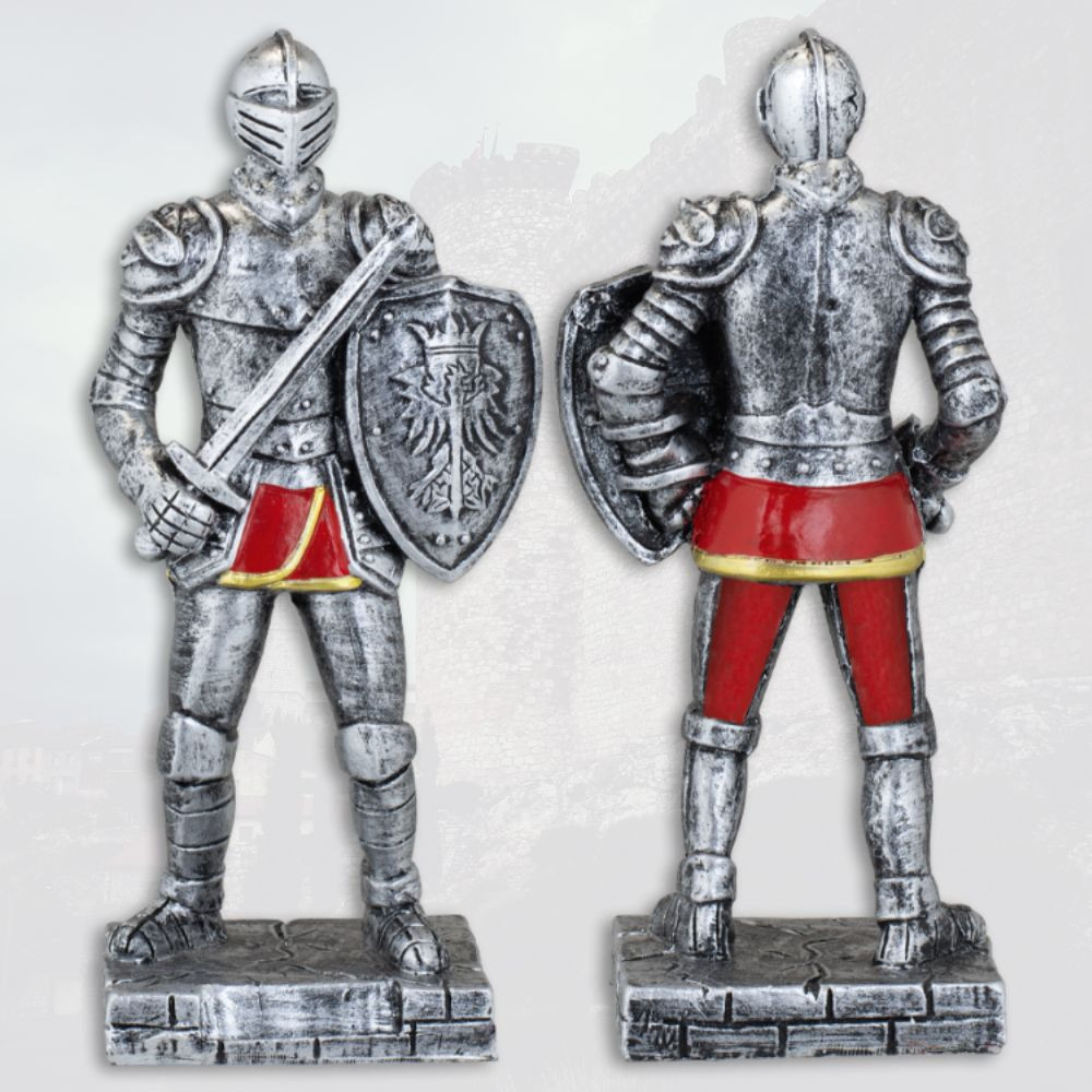 Figurine en résine guerrier médiéval avec épée (18 cm.)