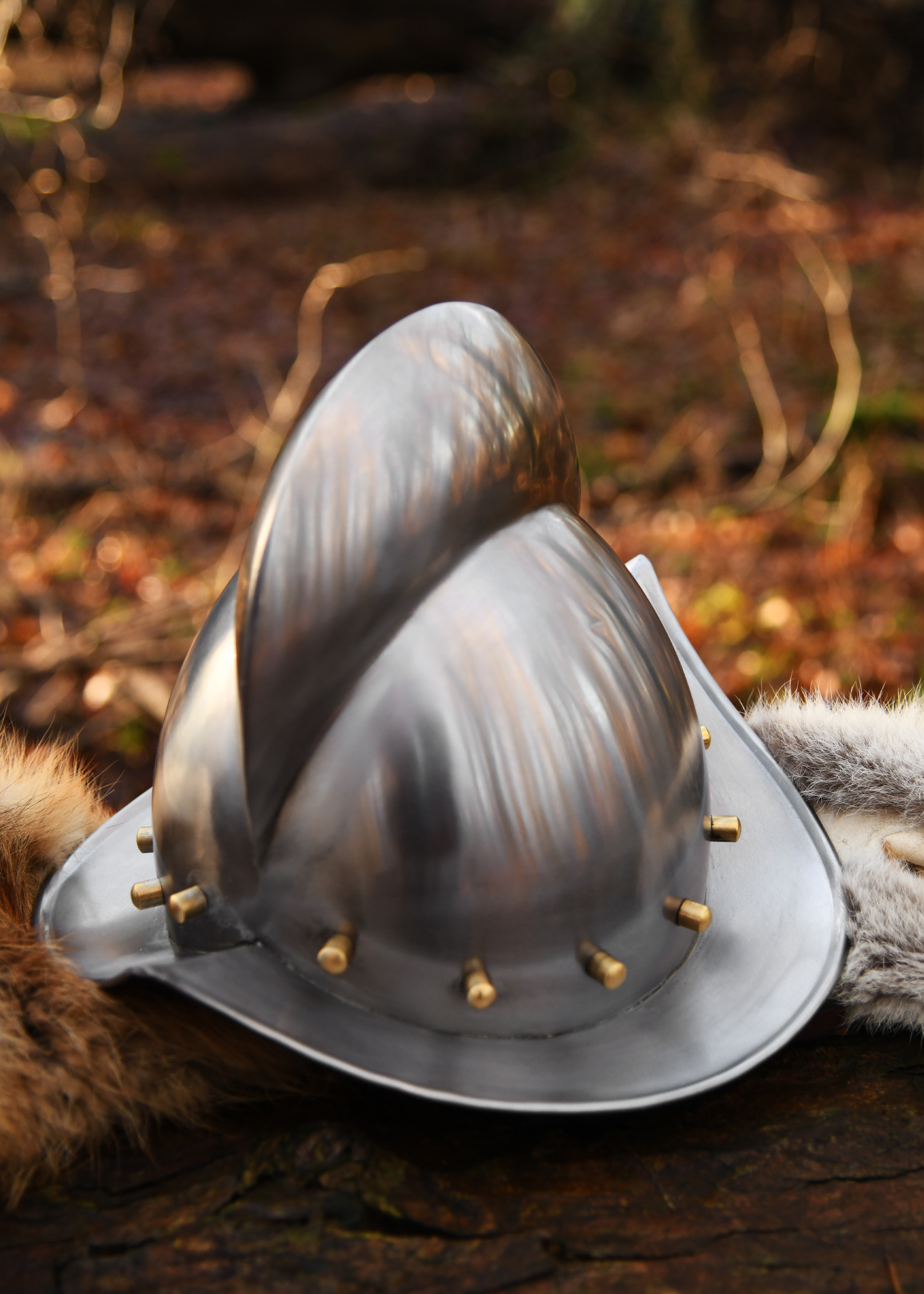 Casque Morion allemand médiéval, XVIe siècle