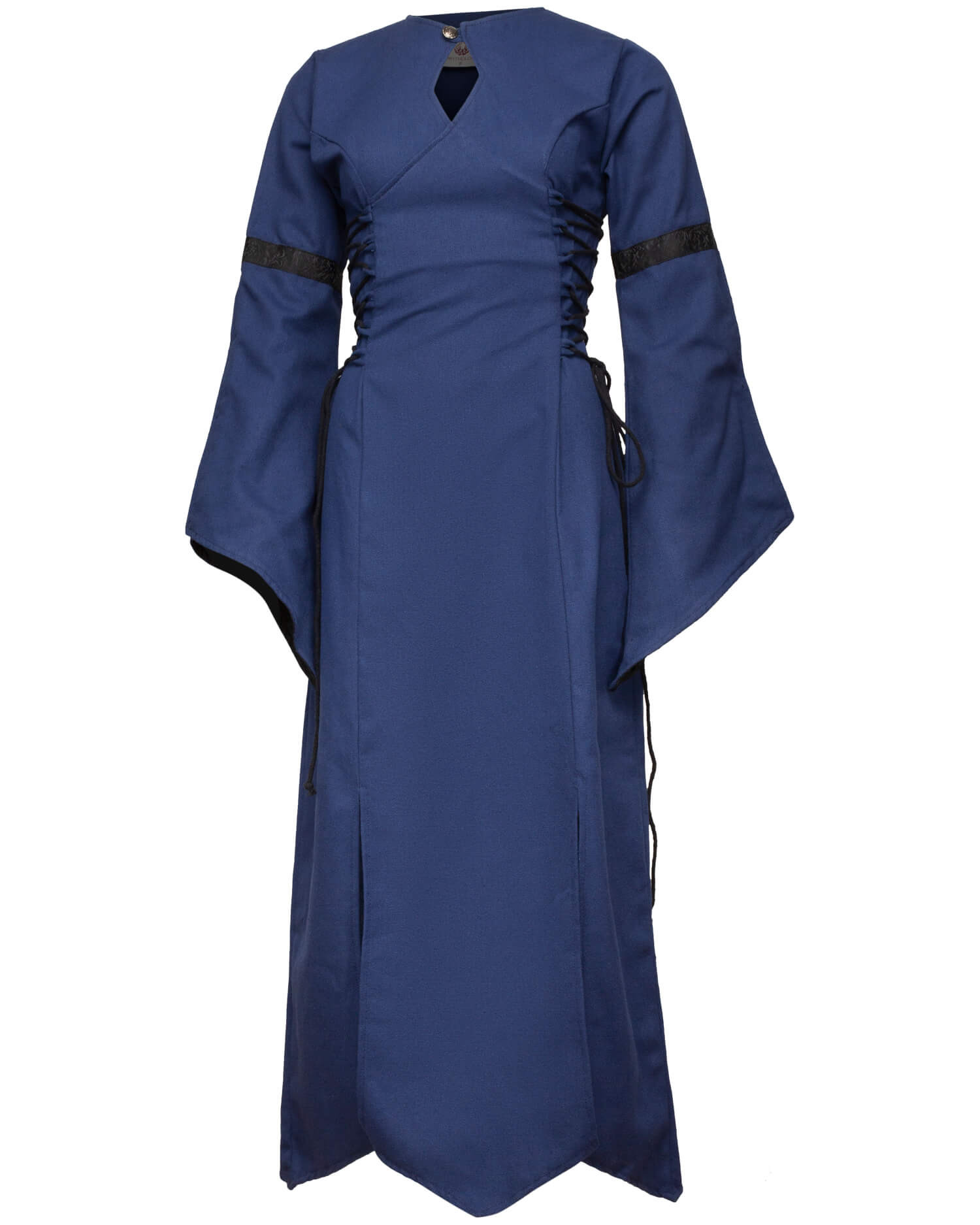 Robe médiévale en coton modèle Antaris, couleur bleue