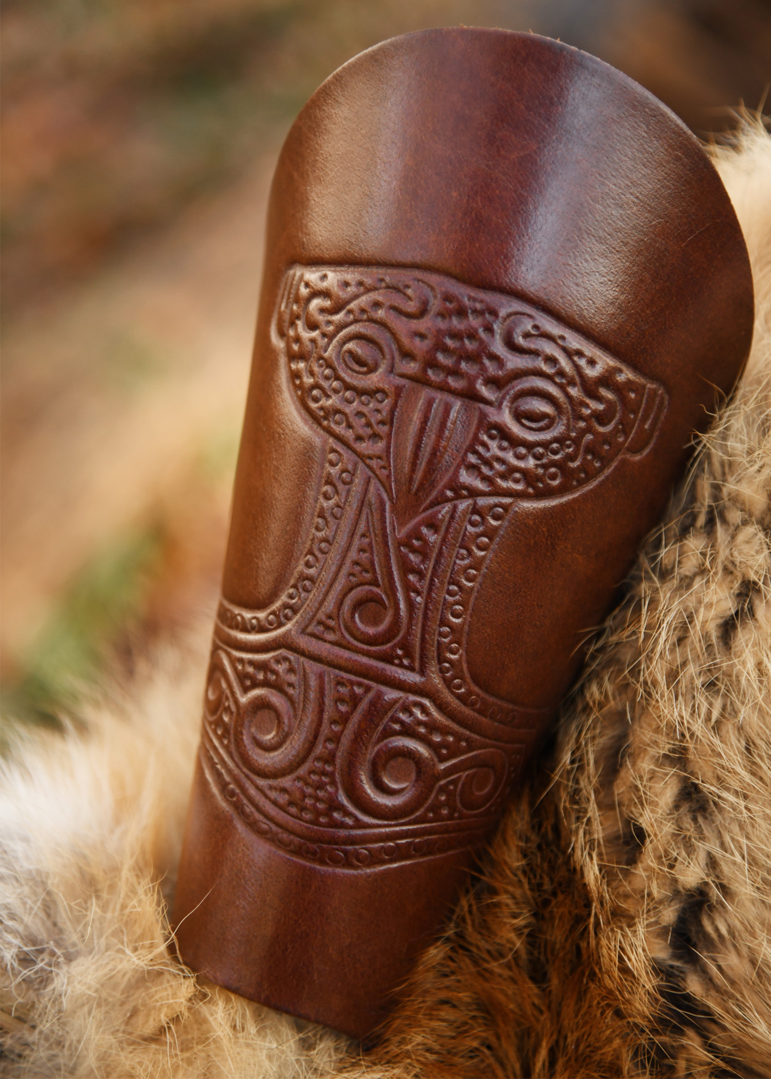 Bracelets marteau de Thor en marron