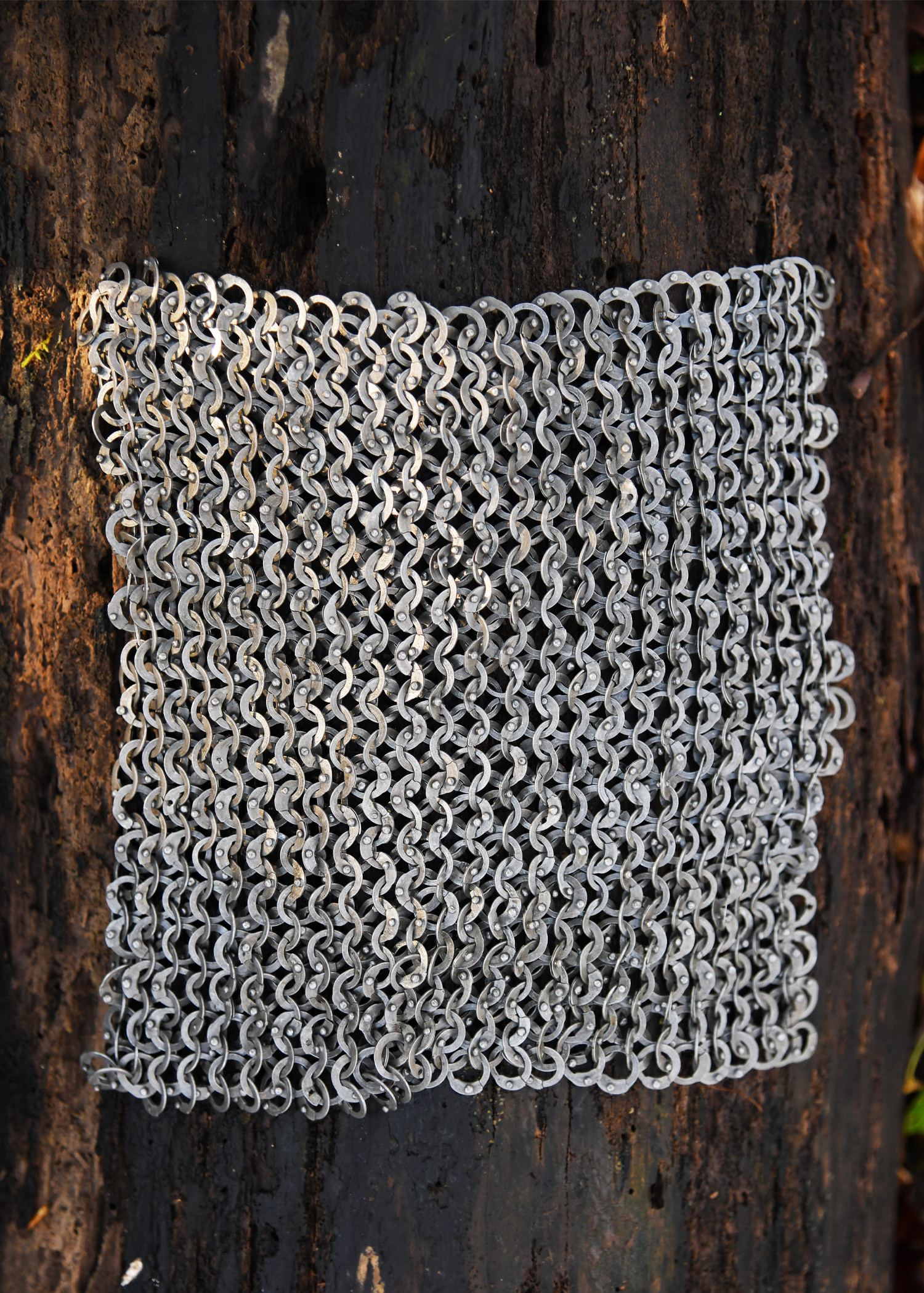 Pièce de 20 x 20 cm pour réparer la cotte de mailles