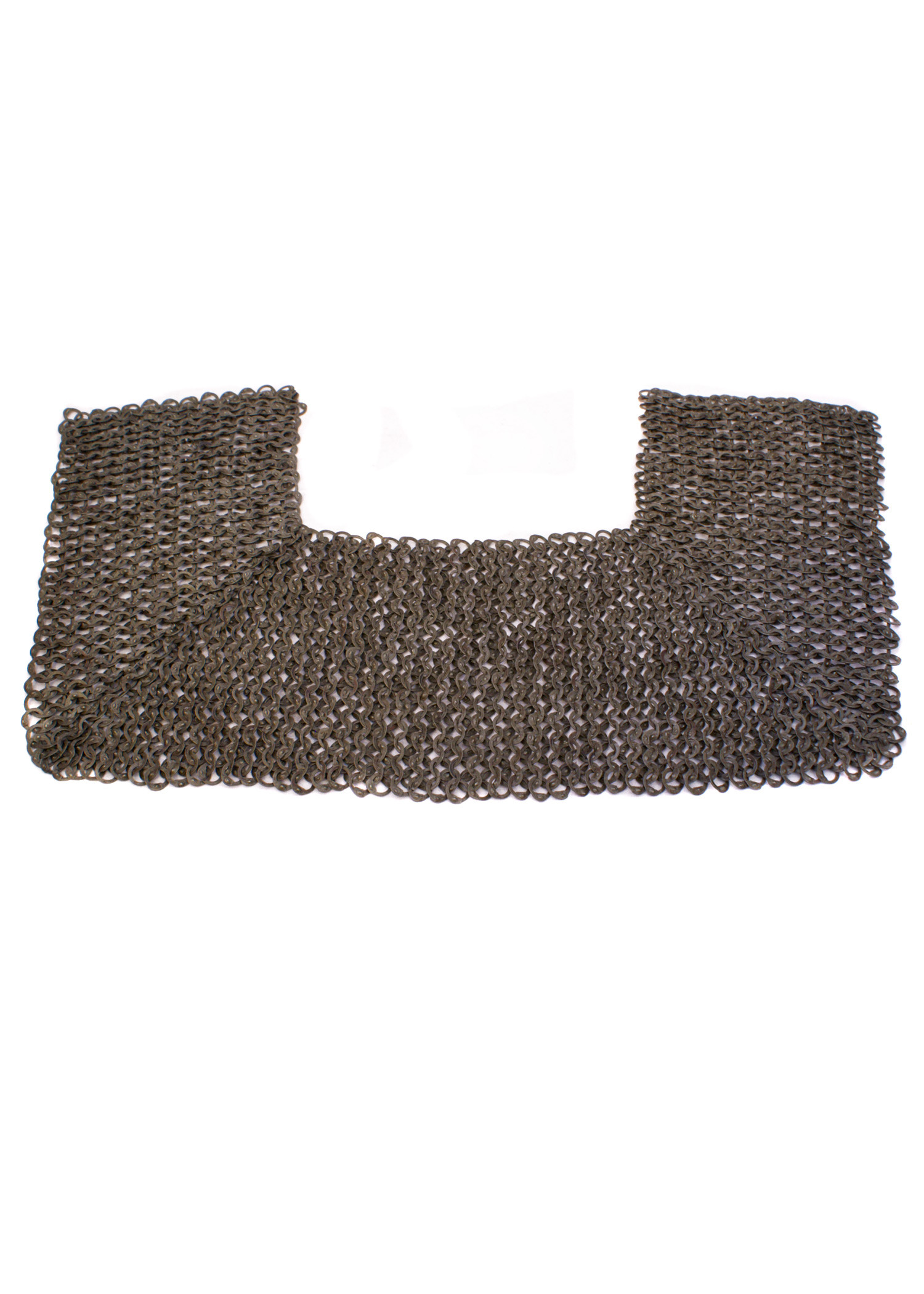 Protection de maillage pour le cou, anneaux plats rivetés