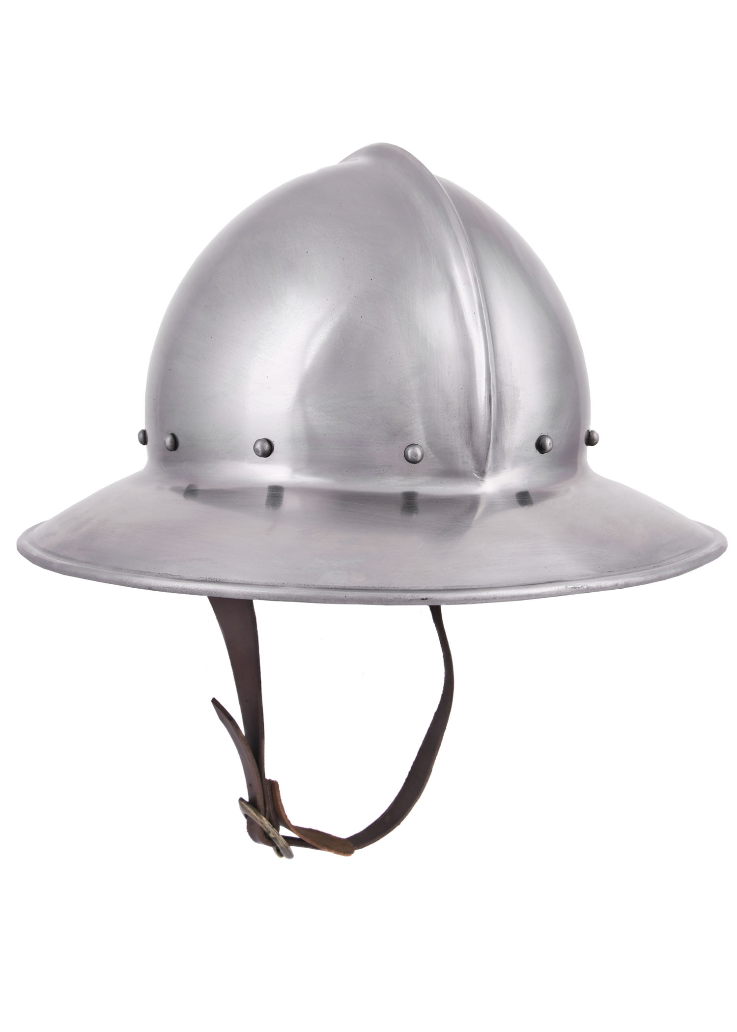 Casque médiéval prêt pour la bataille type Kettle, acier de 2 mm