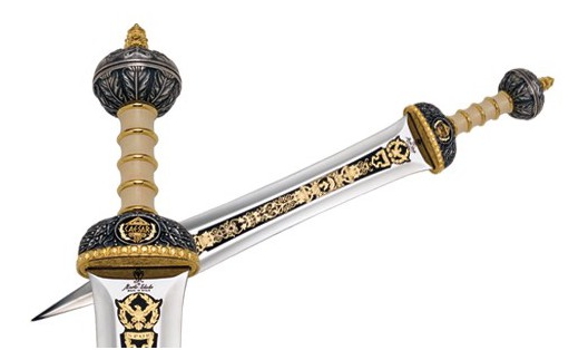 Espada de Julio César Damasquinada - L'épée de Gengis Khan