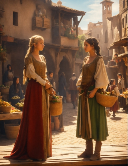 VESTIDOS MEDIEVALES MUJERES 1 - Costumes médiévaux : Histoire et tradition dans la mode ancienne