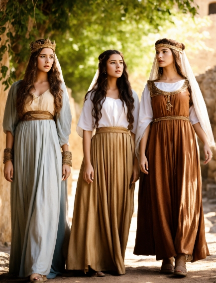 VESTIDOS MEDIEVALES MUJERES 2 - Costumes médiévaux : Histoire et tradition dans la mode ancienne