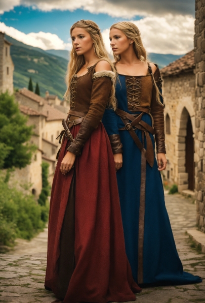 VESTIDOS MEDIEVALES MUJERES - Costumes médiévaux : Histoire et tradition dans la mode ancienne