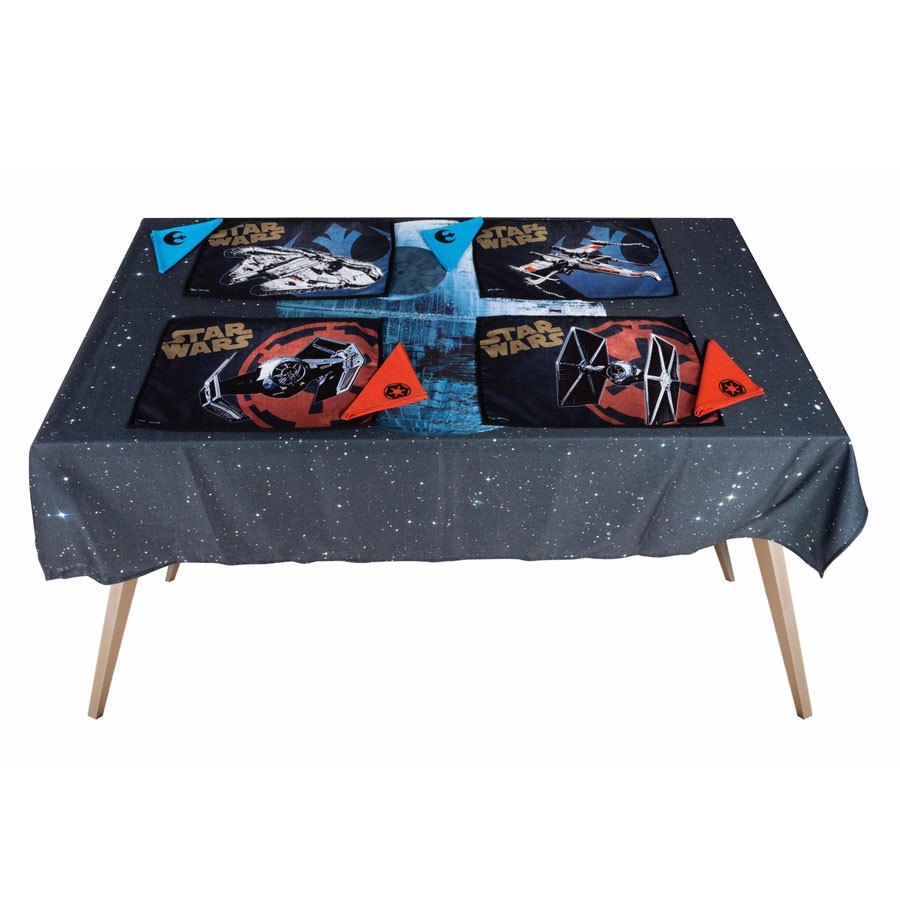 Set nappe 4 protege nappes et serviettes etoile de la mort Star Wars 1738143063 - Découvrez le Top 10 des produits les plus vendus de Star Wars en 2024