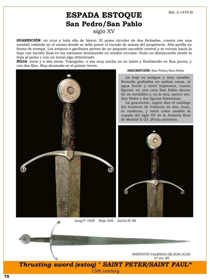 espada estoque san pedro san pablo siglo xv jpg 1739613893 1739804906 - Épée Estocque Saint Pierre et Saint Paul du XVe siècle