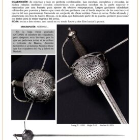 espada de conchas jpg 1740935368 1740956989 275x275 - Épée De Tasse Antonio À Toledo : Design Unique Du XVIIe Siècle