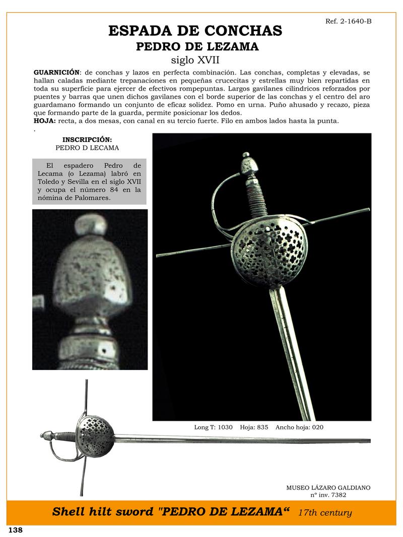 espada de conchas pedro de lezama siglo xvii jpg 1741064981 1741086650 - Épée de Coquillages de Pedro de Lezama : Joyaux du XVIIe siècle