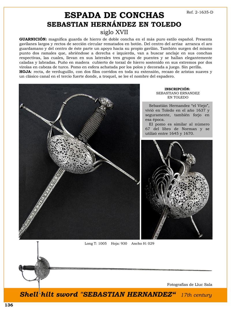 espada de conchas sebastian hernandez en toledo jpg 1741021806 1741022578 - Épée de Coquillages Unique de Sebastián Hernández à Tolède