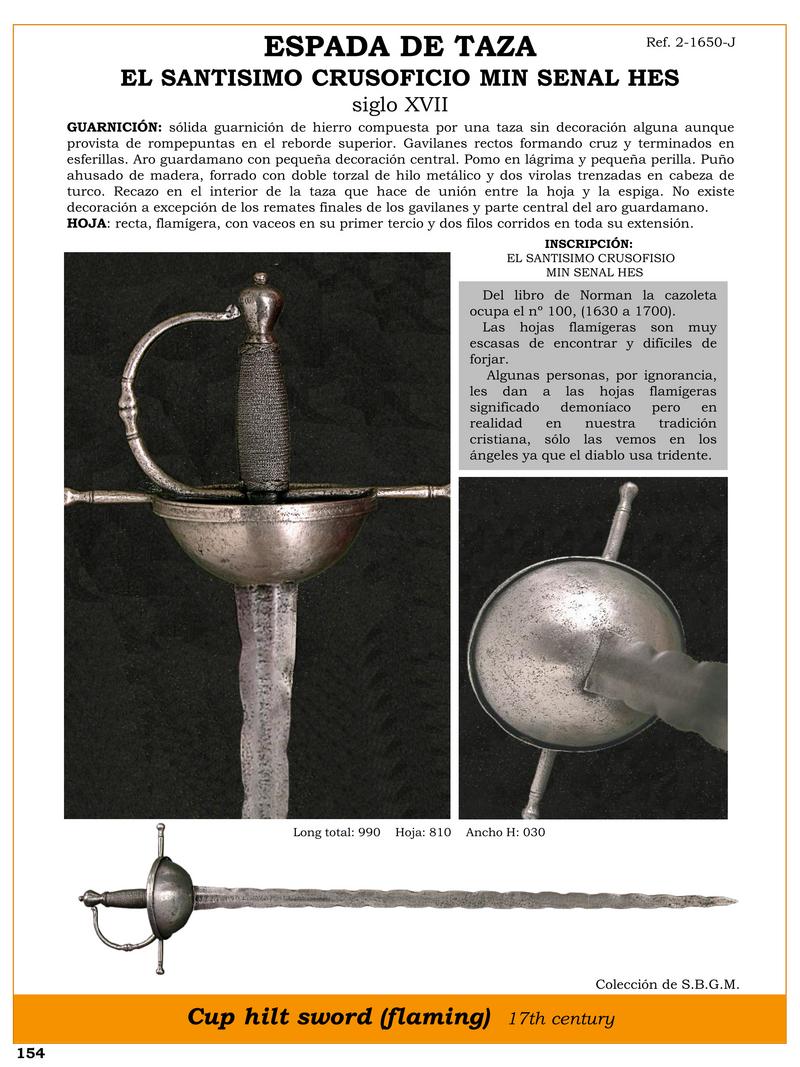 espada de taza jpg 1741410563 1741432179 - Épées à Tasse Flamboyantes du XVIIe Siècle : Un Trésor Historique