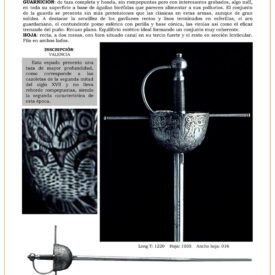 espada de taza valencia siglo xvii jpg 1741432167 1741453791 275x275 - Épée de Tasse Pugno Pro Patria du XVIIe Siècle : Une Valeur Historique