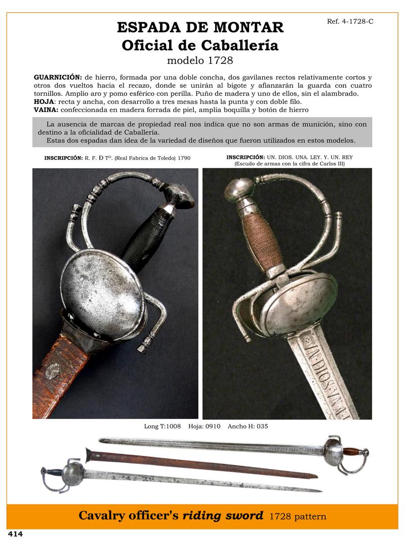 espada de montar oficial de caballera modelo 1728 jpg 1745838565 1745860222 - Épée de Monte : Élégance en Cavalerie 1728