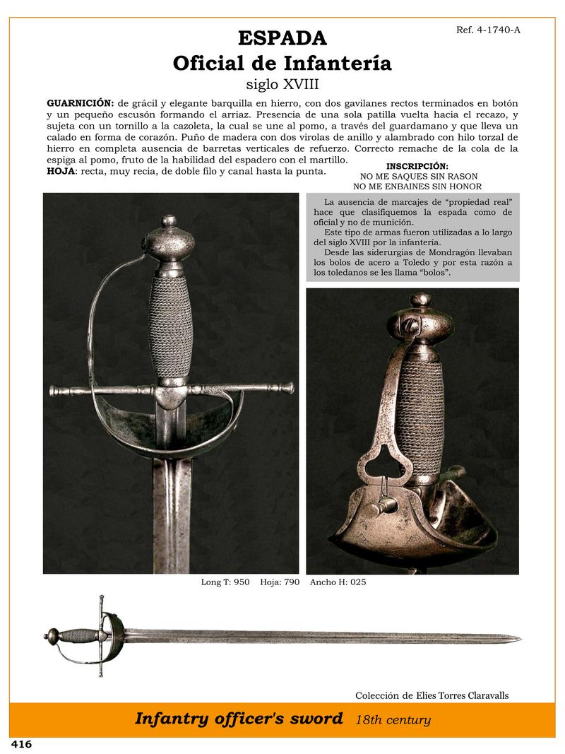 espada oficial de infantera siglo xviii jpg 1745881762 1745903387 - Épée officielle d'infanterie du XVIIIe siècle : élégance et honneur