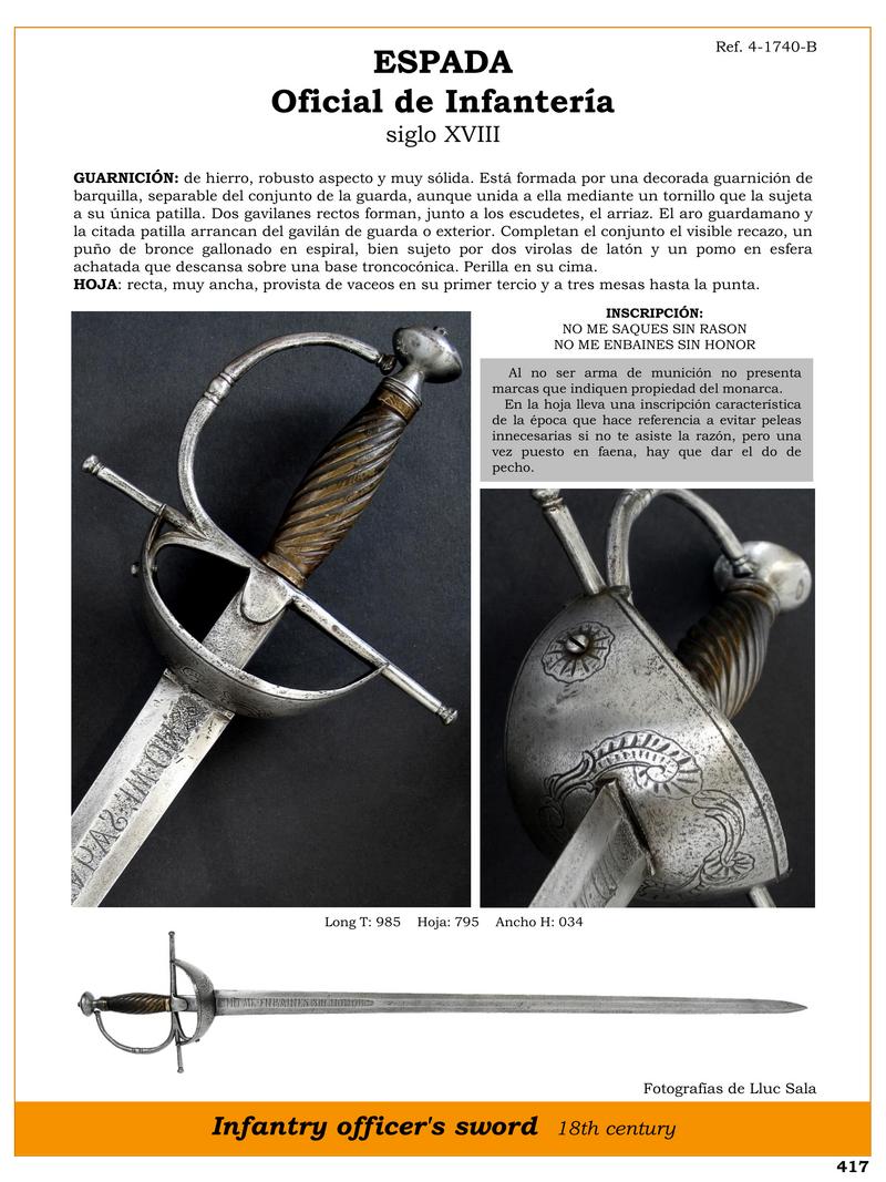 espada oficial de infantera siglo xviii jpg 1745903363 1745924995 - Épée d'Officiers du XVIIIe Siècle : Histoire et Design Unique