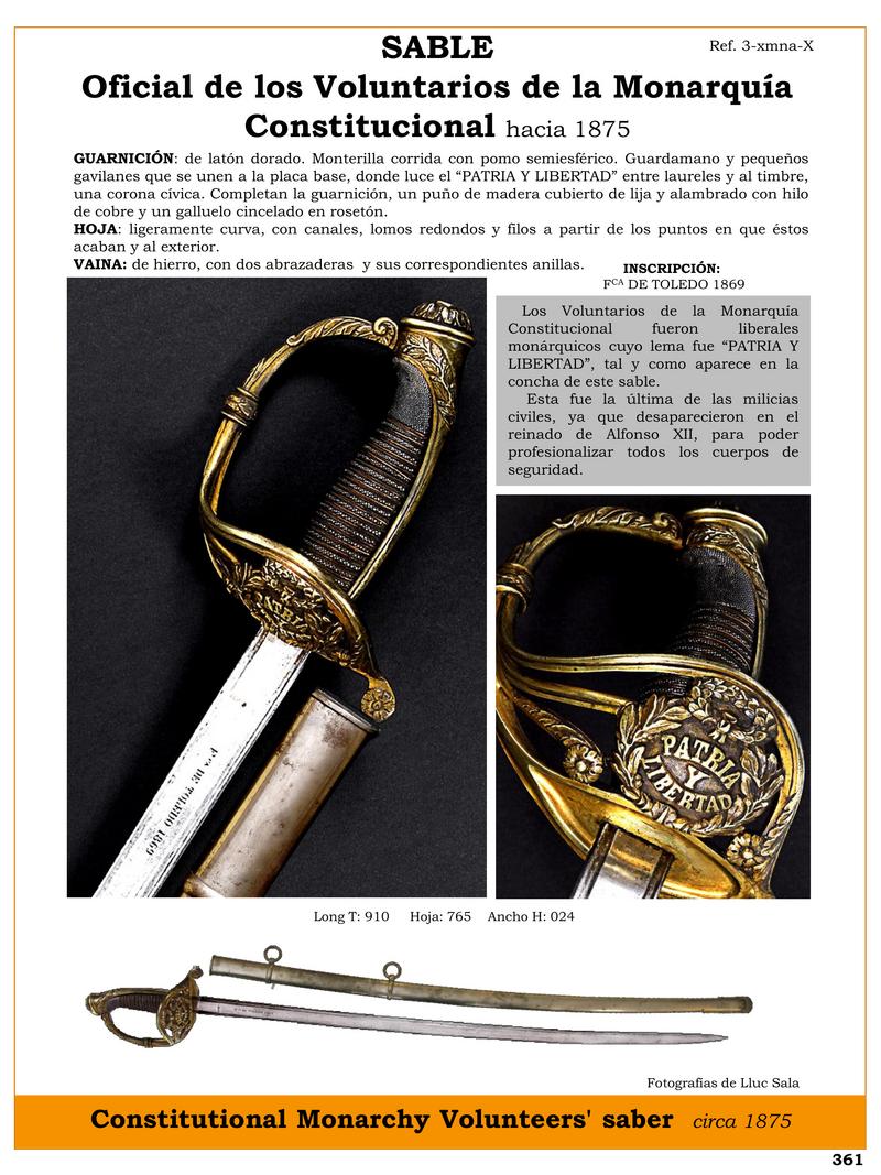 sable jpg 1745708968 1745730587 - Sabre Historique des Volontaires de la Monarchie