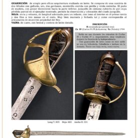sable jpg 1745925392 1745925712 275x275 - Sable Royal de la Marine Espagnole du XVIIIe siècle : Design Unique