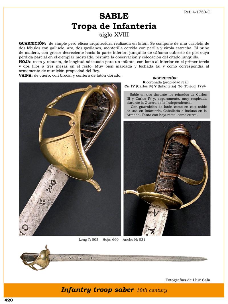 sable jpg 1745925392 1745925712 - Sabre d'infanterie du XVIIIe siècle : histoire et détails uniques