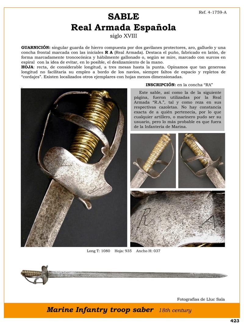 sable jpg 1745989769 1746011390 - Sabre historique de la Real Armada espagnole du XVIIIe siècle
