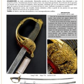 sable oficial de los voluntarios de la libertad jpg 1745644167 1745665792 275x275 - Épée de ceinture du corps de prisons modèle 1899