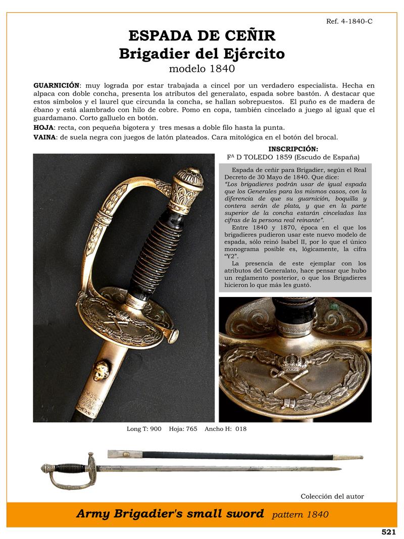 espada de ceir brigadier del ejercito modelo 1840 jpg 1748063367 1748084989 - Épée de Ceinture Brigadier 1840 : Élégance et Exclusivité