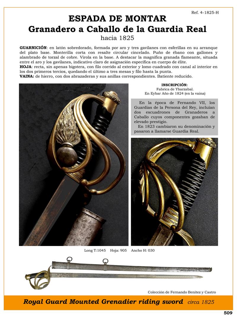 espada de montar granadero a caballo de la guardia real hacia 1825 jpg 1747825770 1747847402 - Épée de Monture Grenadier à Cheval : Histoire et Valeur
