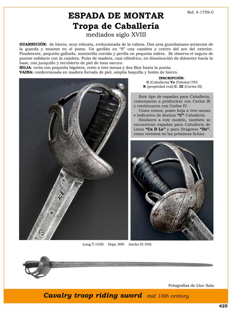 espada de montar jpg 1746032965 1746054581 - Épées de cavalerie du XVIIIe siècle : histoire et style